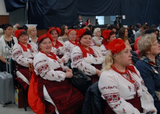 The Ukrainians. People in embroidered shirts